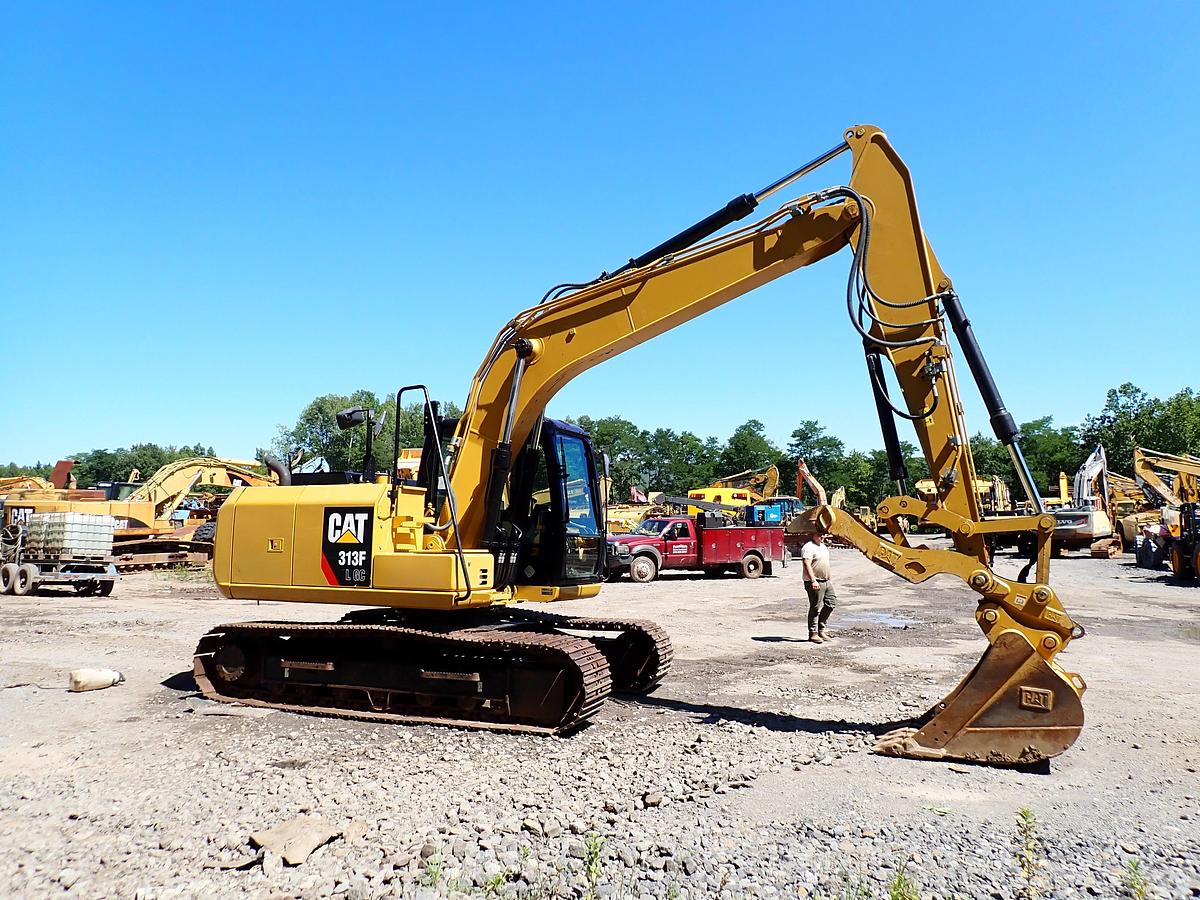 Used 2018 CAT 313FL GC Excavator HYDRAULIC THUMB