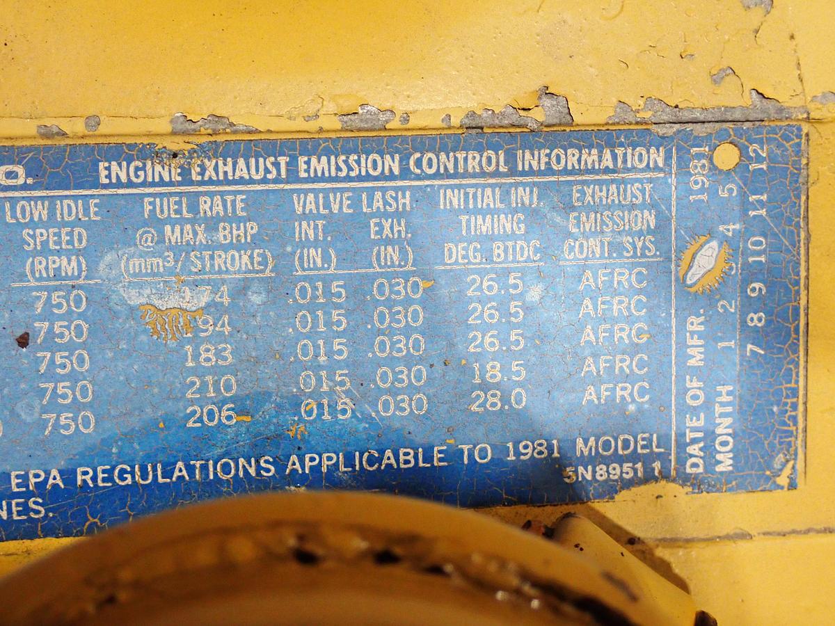Used 1981 CAT 3406A Diesel Engine 325 HP