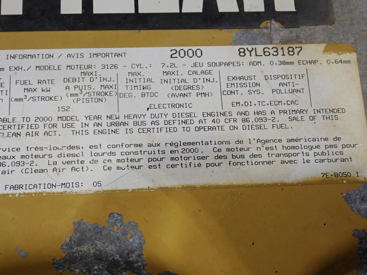 Used 2000 CAT 3126B Diesel Engine
