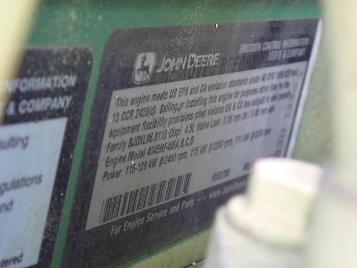 Used 2016 John Deere 4045HF485 Diesel Power Unit LOW HOURS