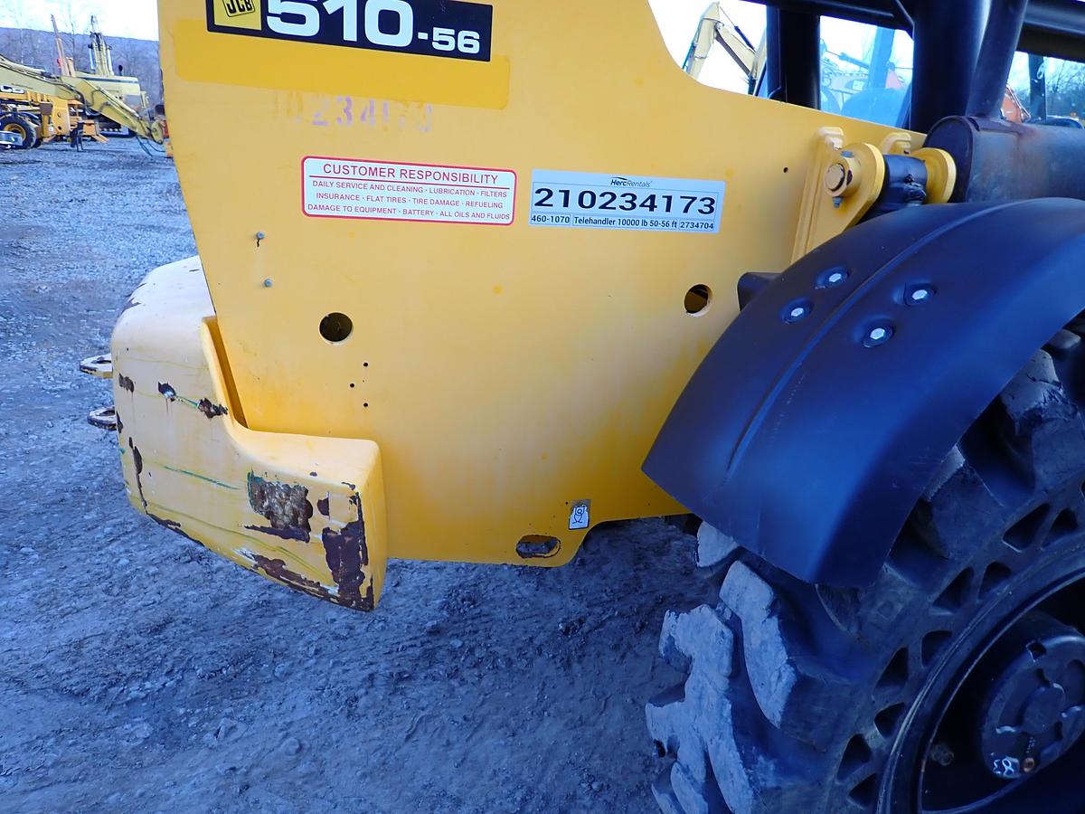 Used 2018 JCB 510-56 10K Telehandler 3500 HOURS