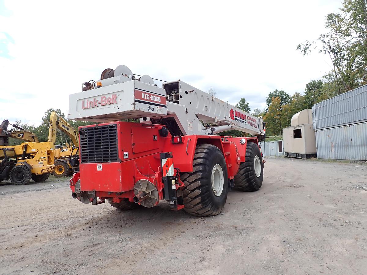 Used 1997 Link-Belt RTC-8060 60 Ton Rough Terrain Crane