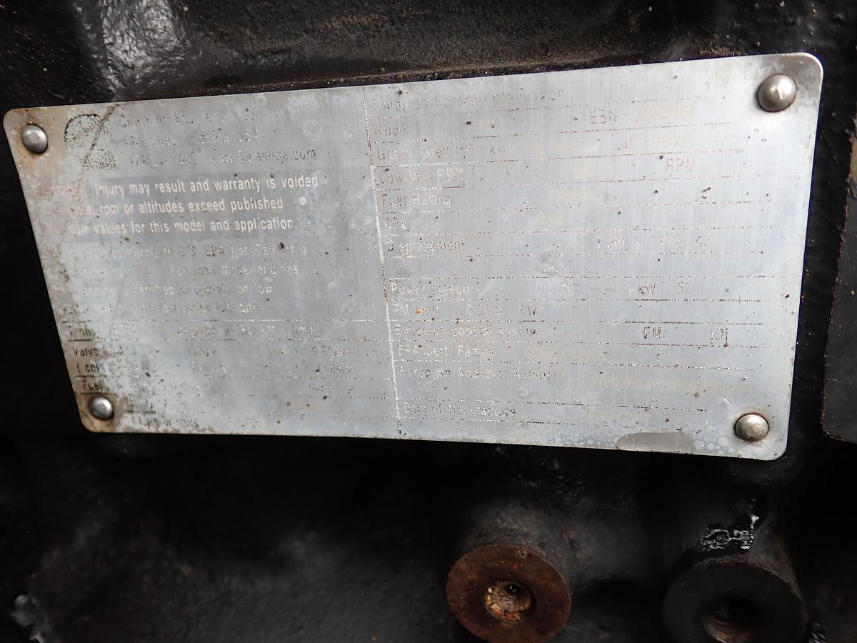 Used 2012 Cummins B3.3 Diesel Engine LOW HOURS CPL 2507