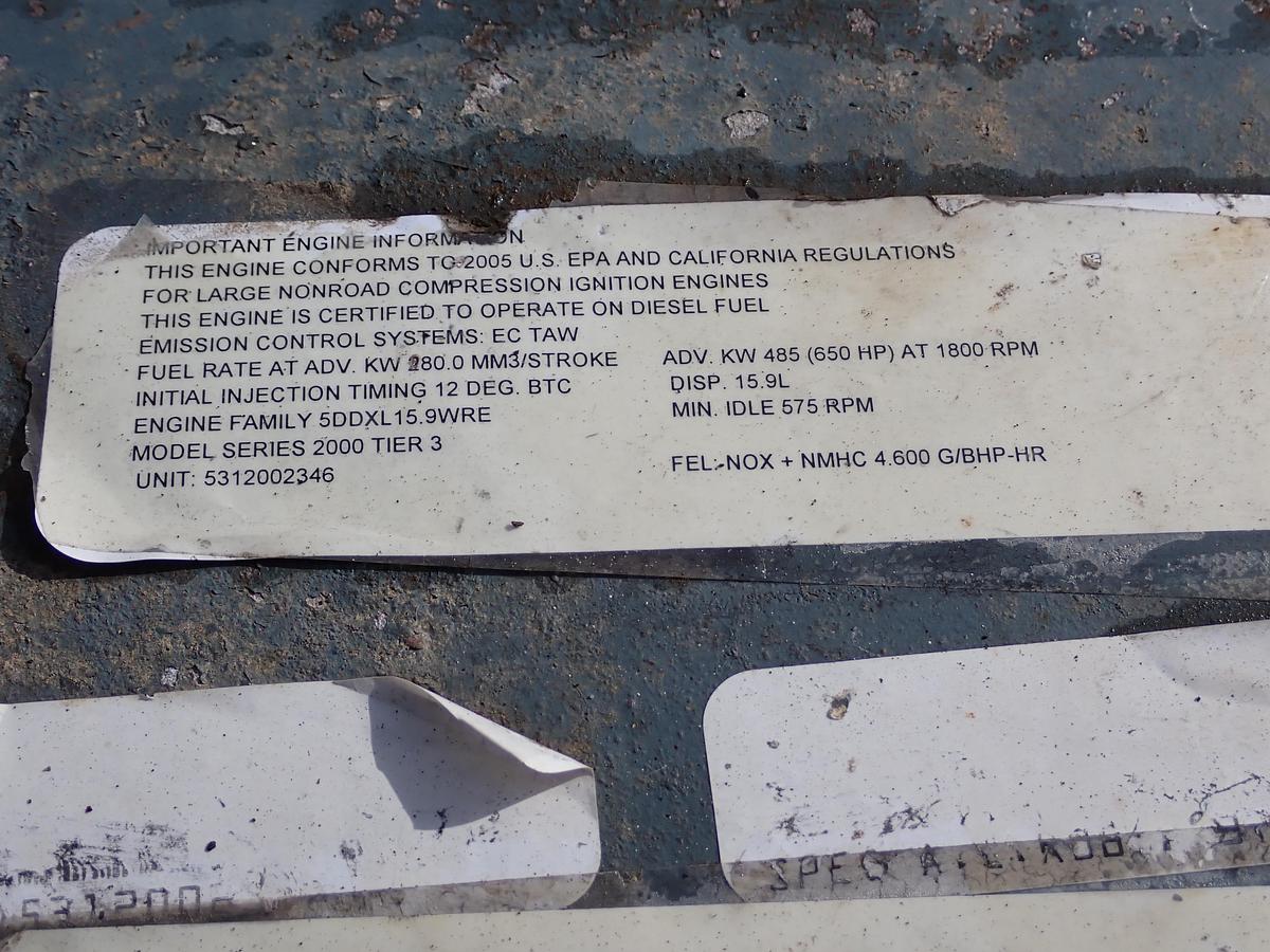 Used 2005 MTU 8V2000 Diesel Engine