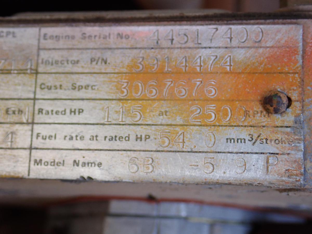 Used 1990 Cummins 6B 5.9 Diesel POWER UNIT