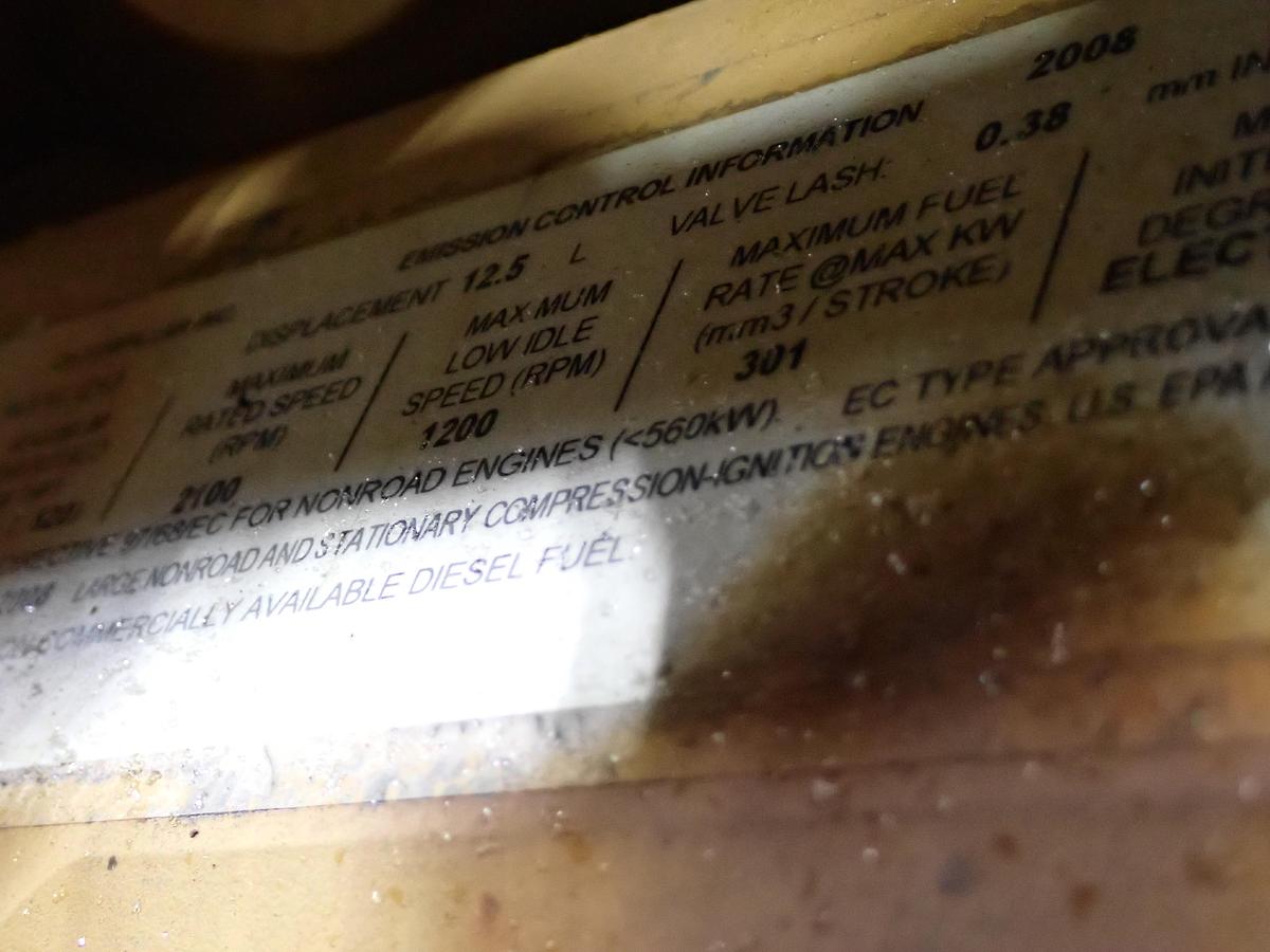 Used 2008 CAT C13 Diesel Engine POWER UNIT w/ PTO Clutch