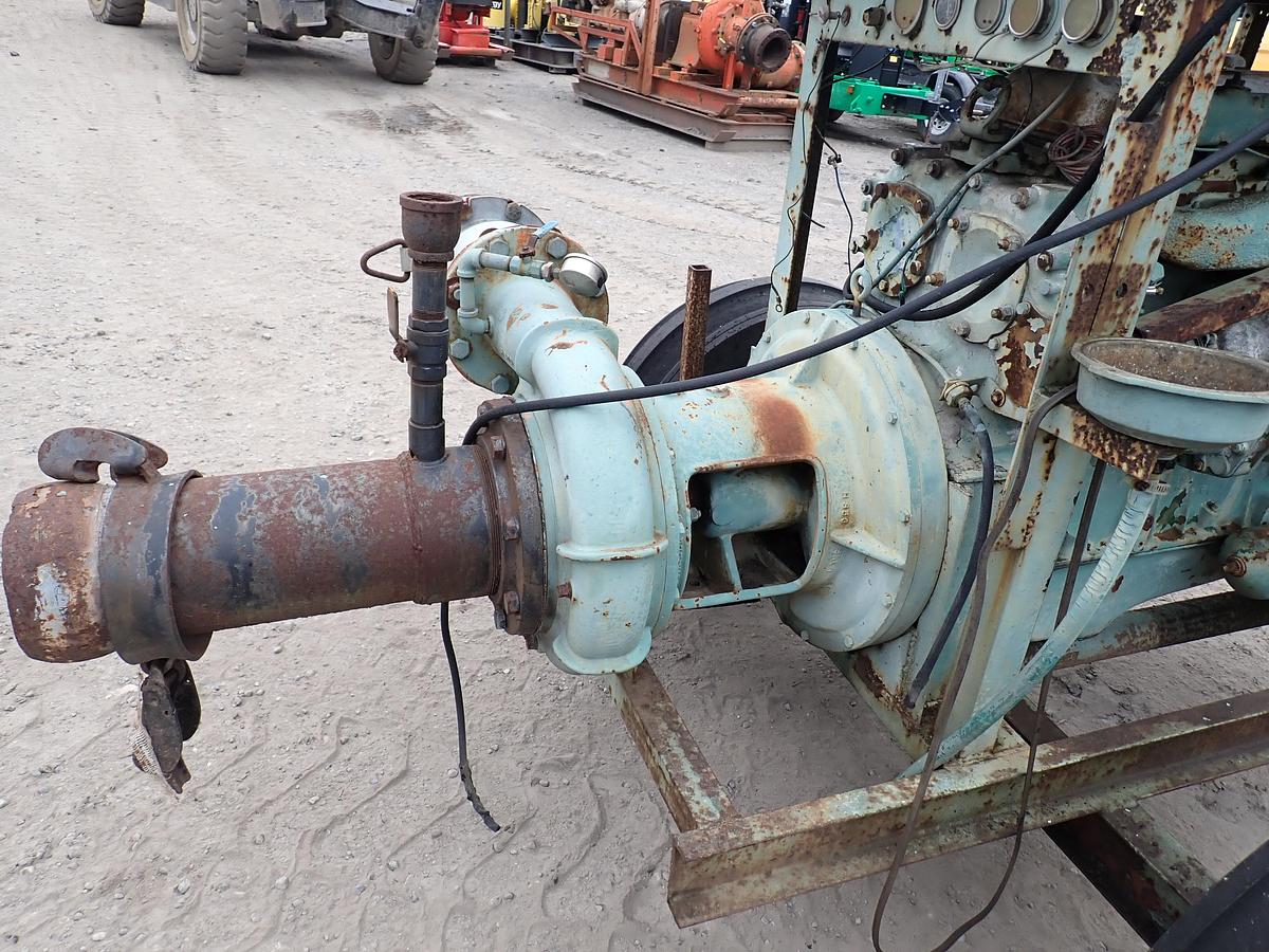 Used Berkeley B6JQBM 8x6 Water Irrigation Pump DETROIT 6-71