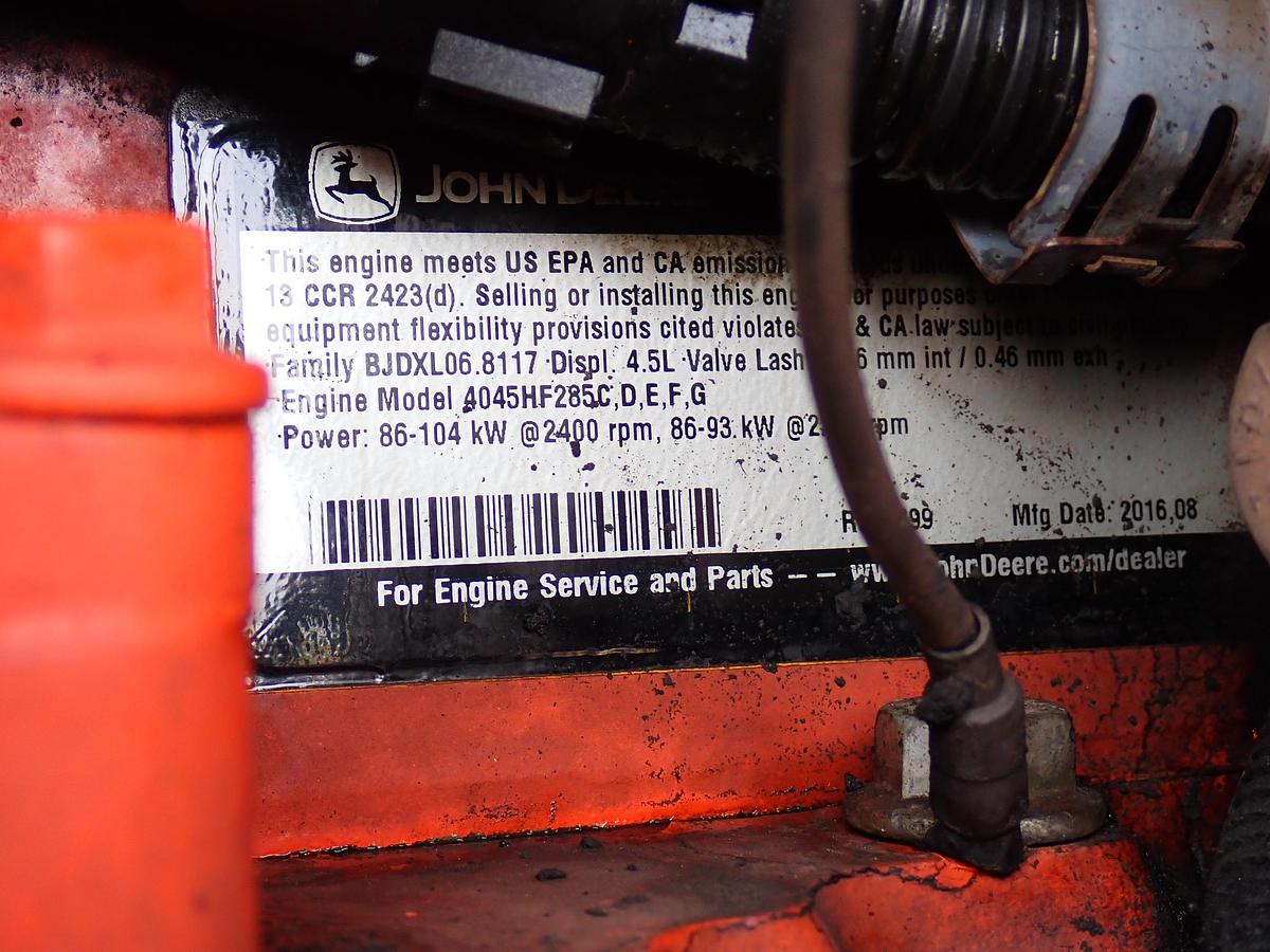 Used 2016 John Deere 4045HF285 Diesel Engine Power Unit