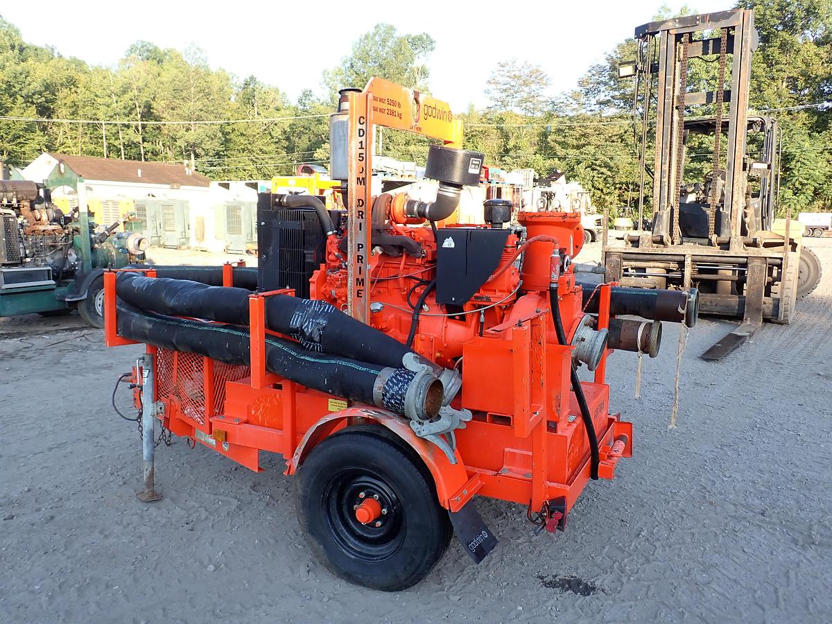 Used 2017 Godwin CD150M 6" Water Pump JOHN DEERE DIESEL