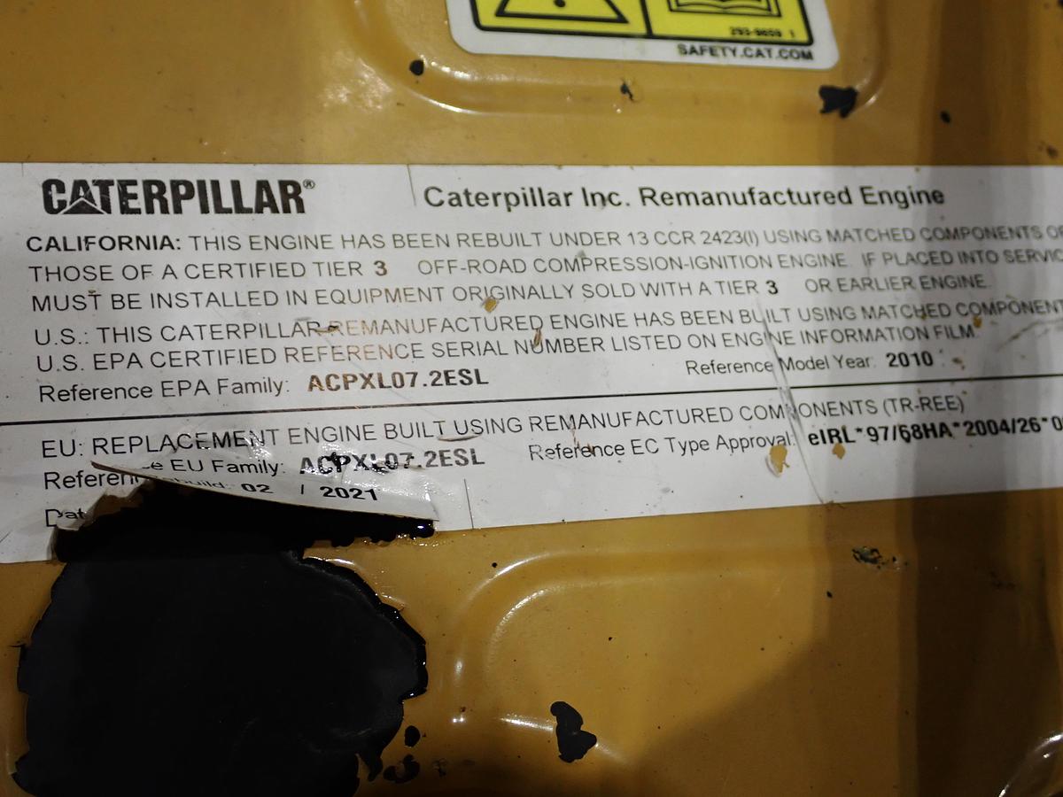 Used 2021 CAT C7 Diesel Engine AR # 435-1302 329DL Excavator