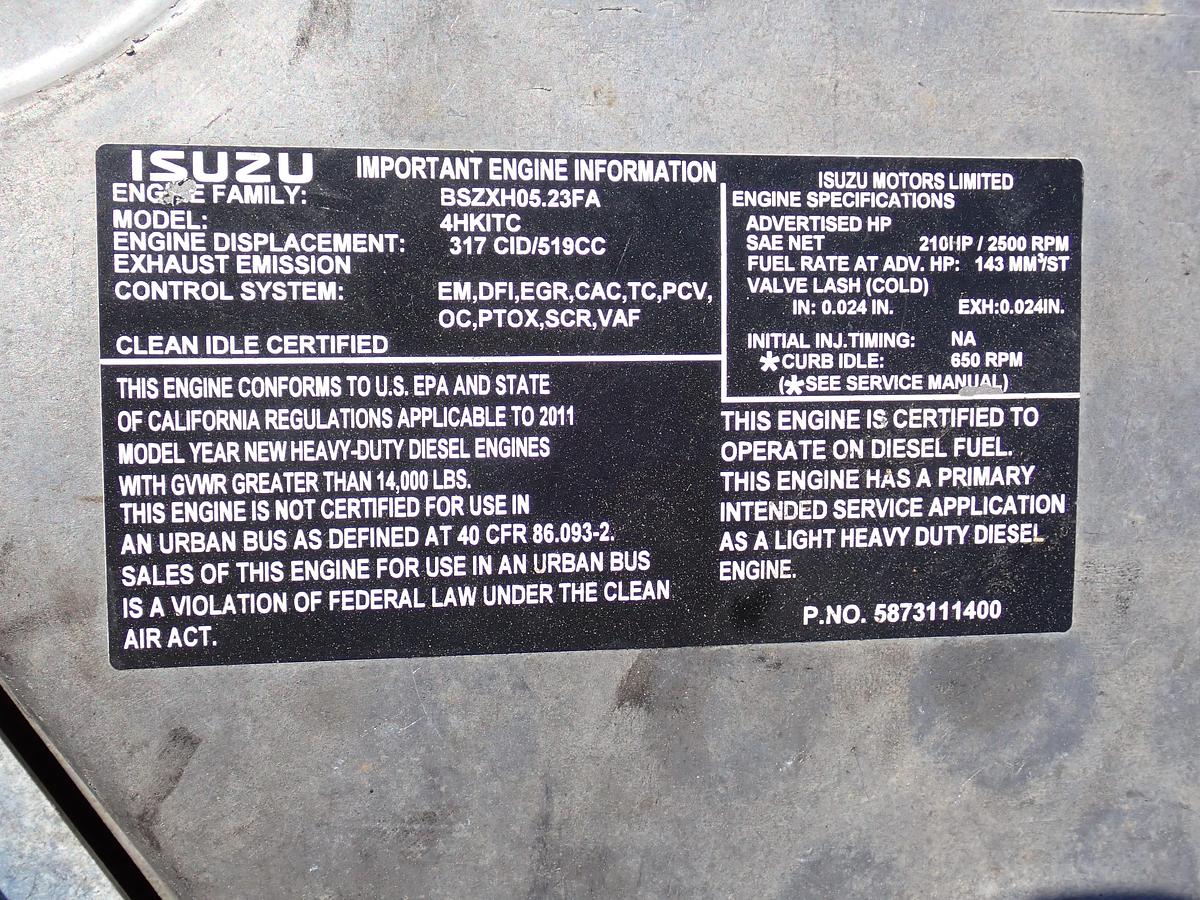 Used 2011 Isuzu 4HK1-TC Diesel Engine