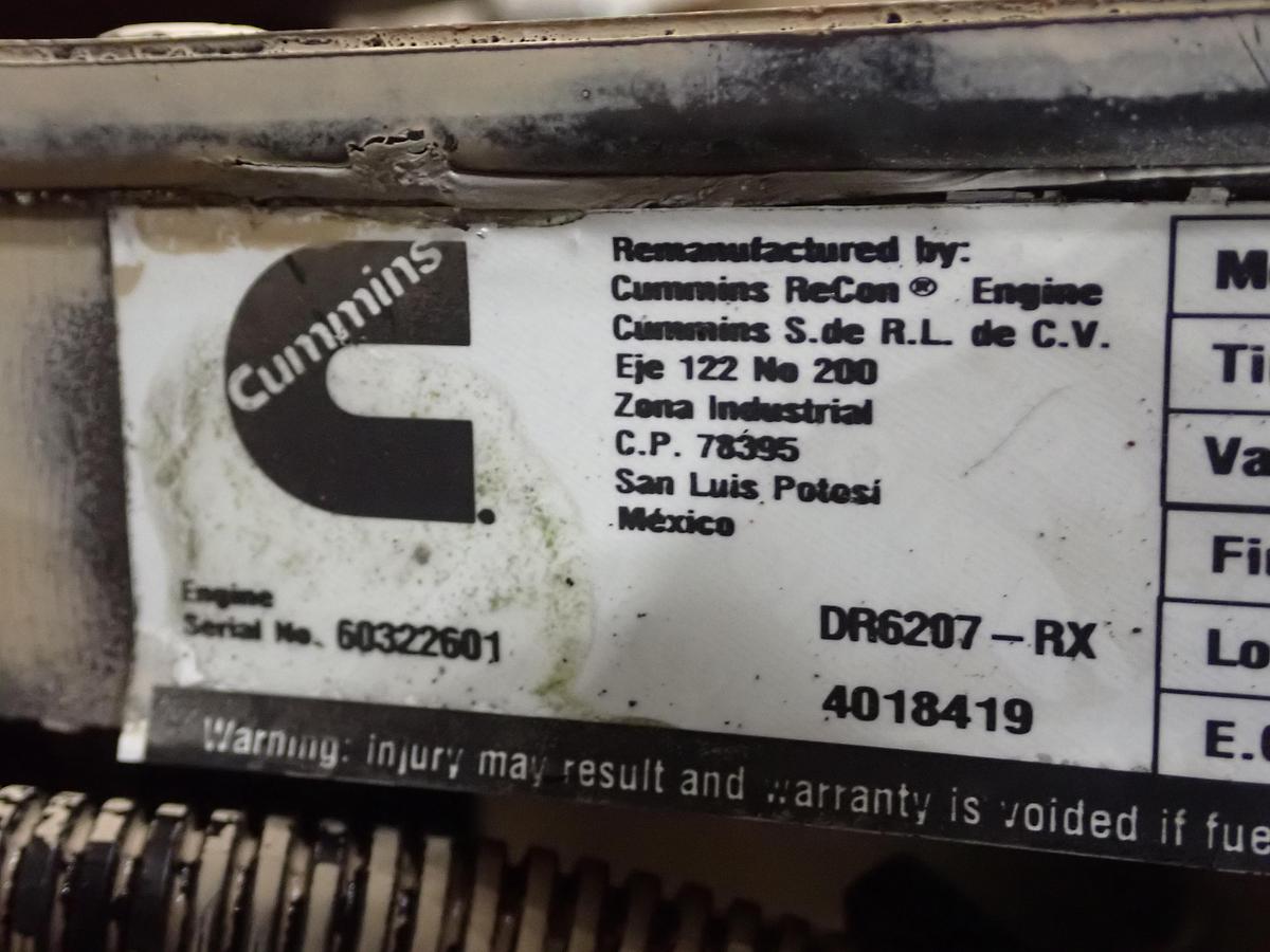 Used 2011 Cummins C8.3-300E Diesel Engine ISC CPL 8692