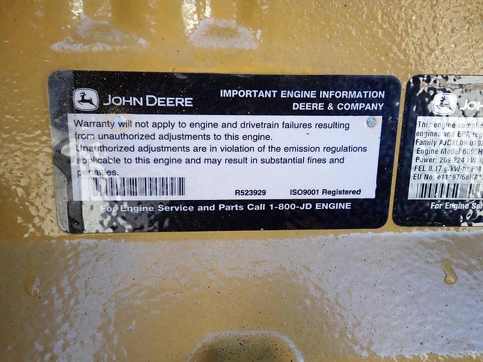 Used 2010 John Deere 6090HDW01 Diesel Engine 672G Grader