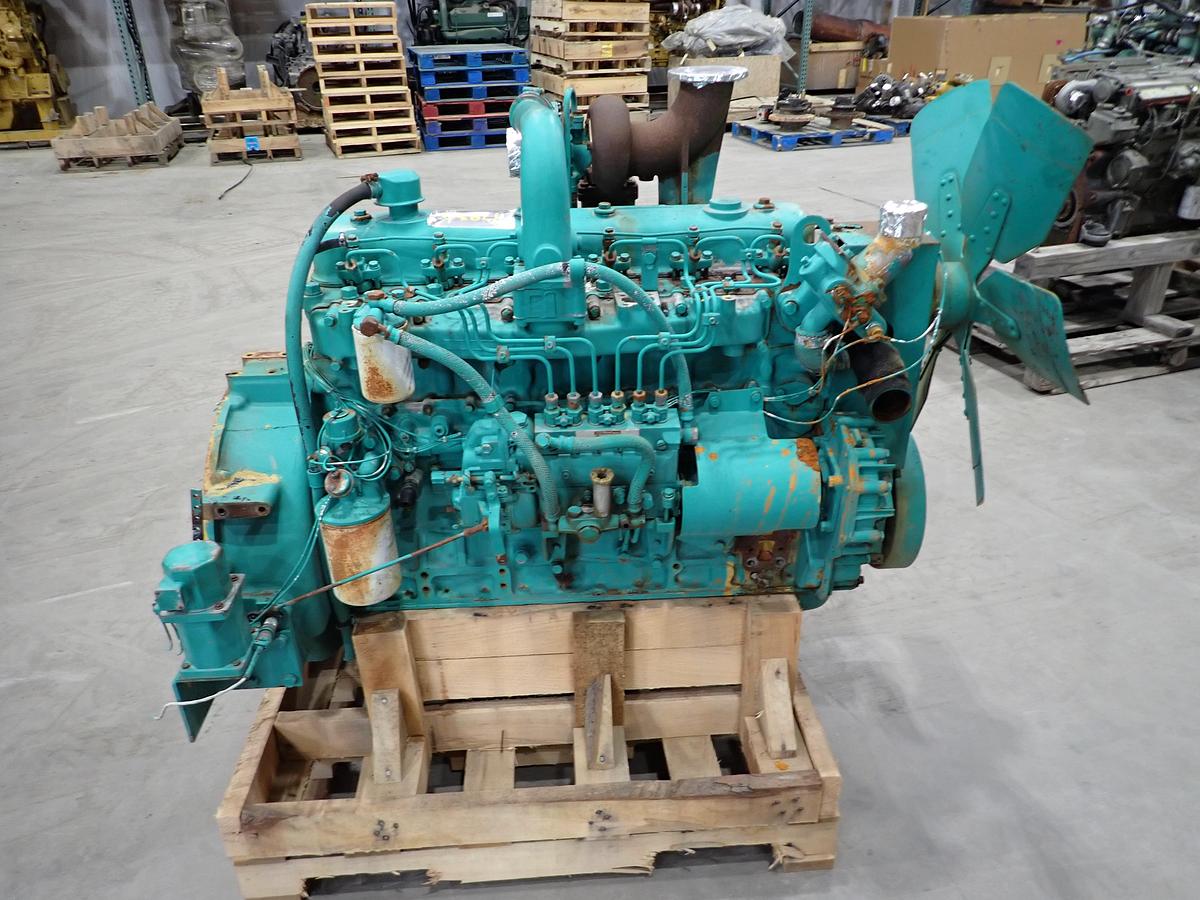 Used Komatsu S6D110-1 Turbo Diesel Engine 341 HOURS!