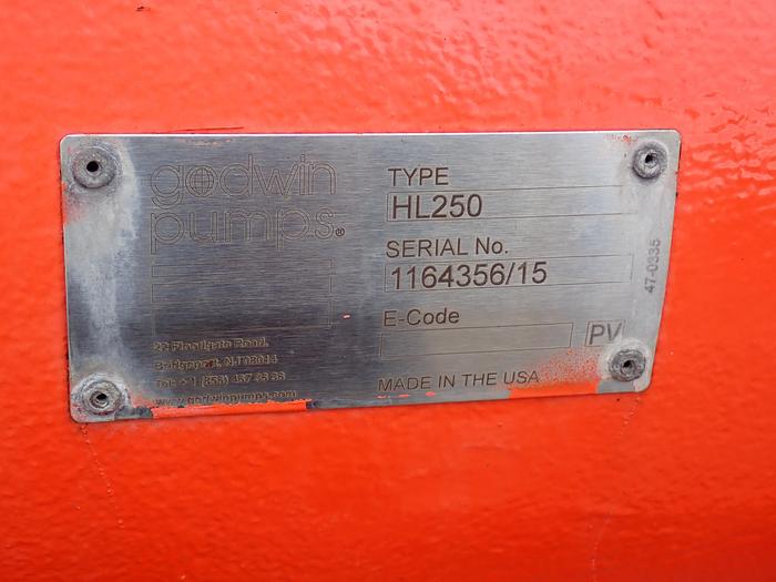 Used 2011 Godwin HL250 12x10 Water Pump