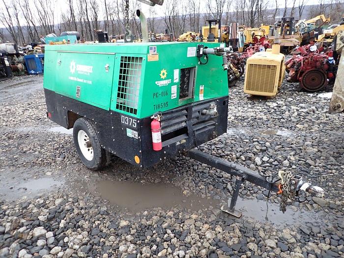Used 2015 Sulivan DF375 375 CFM Air Compressor VIDEO! 150 PSI! Deere Diesel Towable