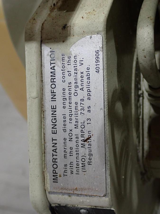 2009 Cummins B5.9-M210 MARINE Diesel Engine UNUSED GOV'T SURPLUS