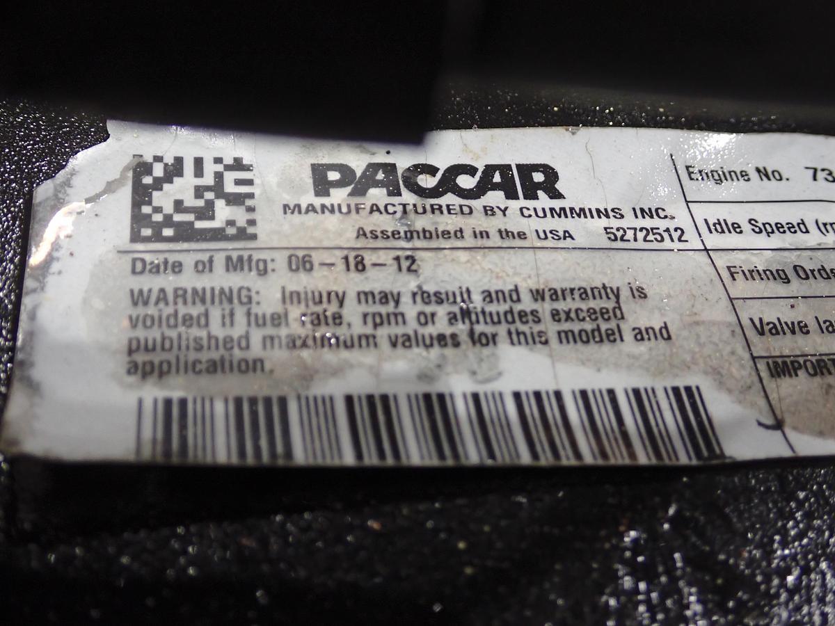 Used 2012 Paccar PX6-280 CPL 3335