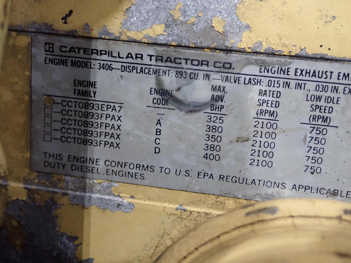 Used 1982 CAT 3406A Diesel Engine w/ JAKE BRAKES