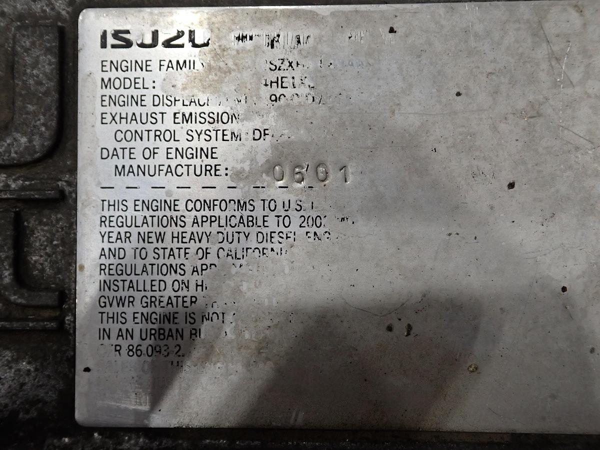 Used 2001 Isuzu 4HE1XS Turbo Diesel Engine