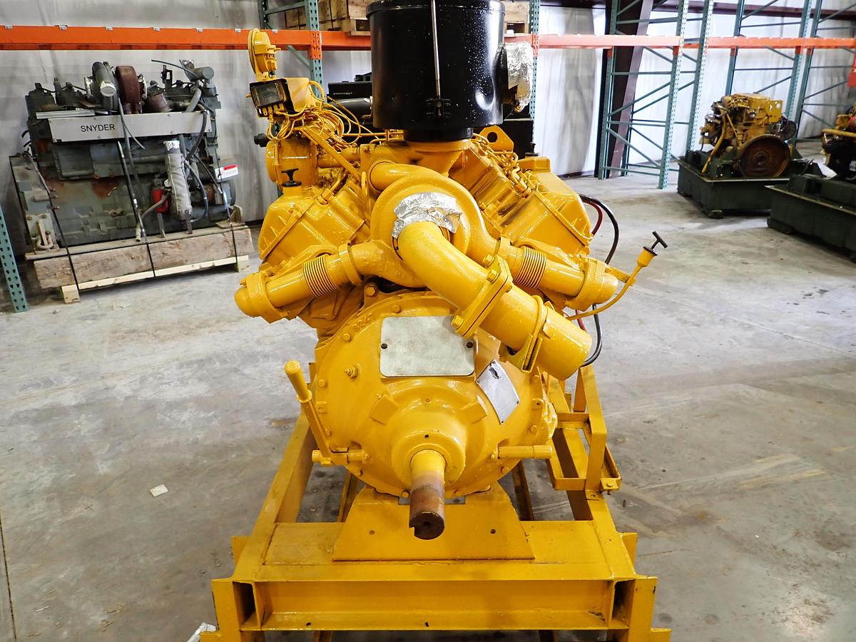 Used 2000 CAT 3208T Industrial Engine 250 HP POWER UNIT w/ PTO CLUTCH