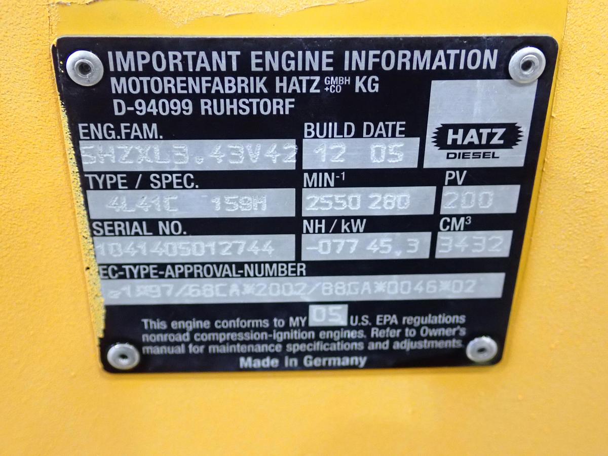 Used 2005 Hatz 4L41C Diesel Engine
