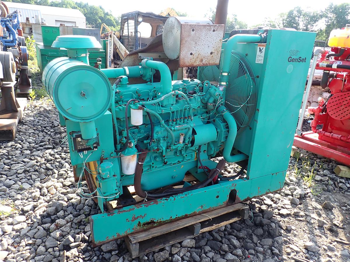 Used Komatsu S6D110-1 Turbo Diesel Engine 341 HOURS!