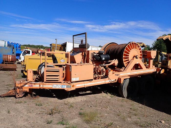 Used 2007 Wagner Smith T-1DP-300 Single Drum Cable Puller LOW HOURS! Deere Diesel