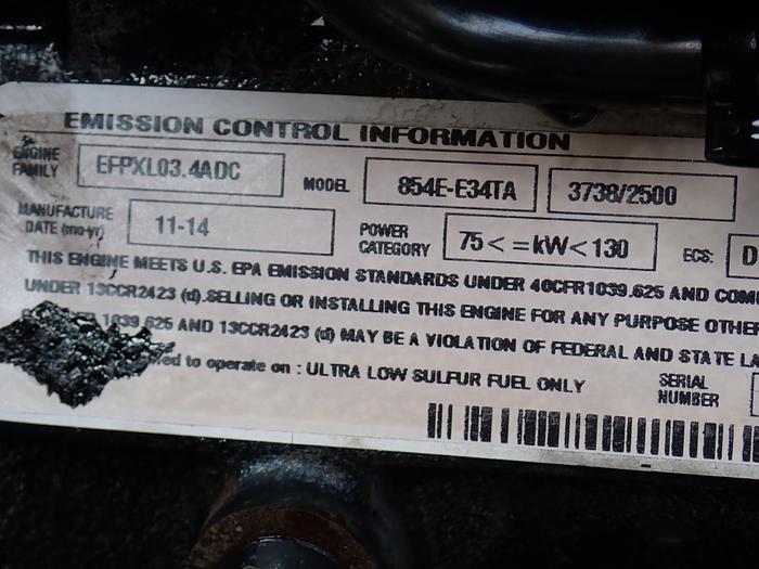 Used 2014 Perkins 854E-E34TA Diesel Power Unit CAT C3.4B