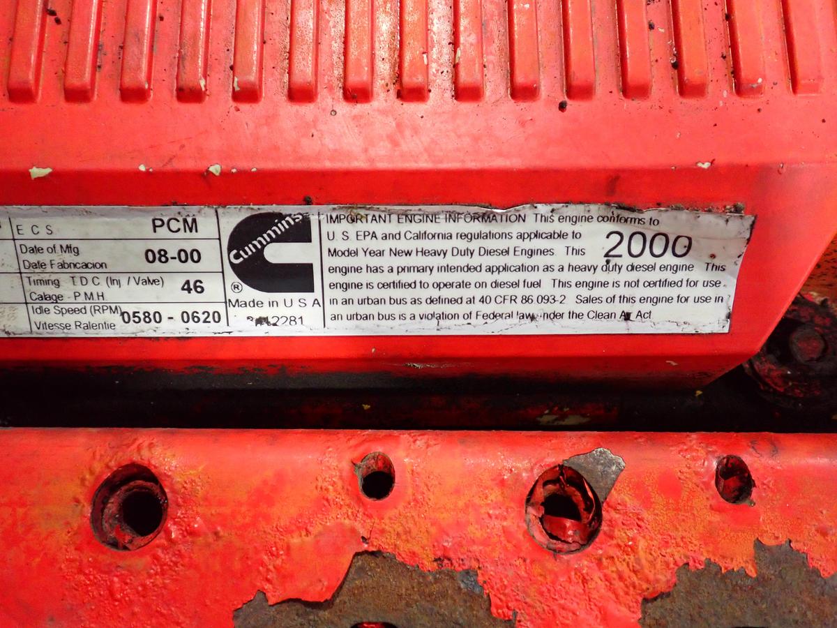Used 2000 Cummins ISX 400 Diesel Engine NON-EGR! CPL 2628
