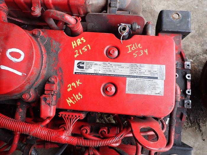 Used cummins isb 6 7 turbo diesel engine low hours reman 260 hp t 