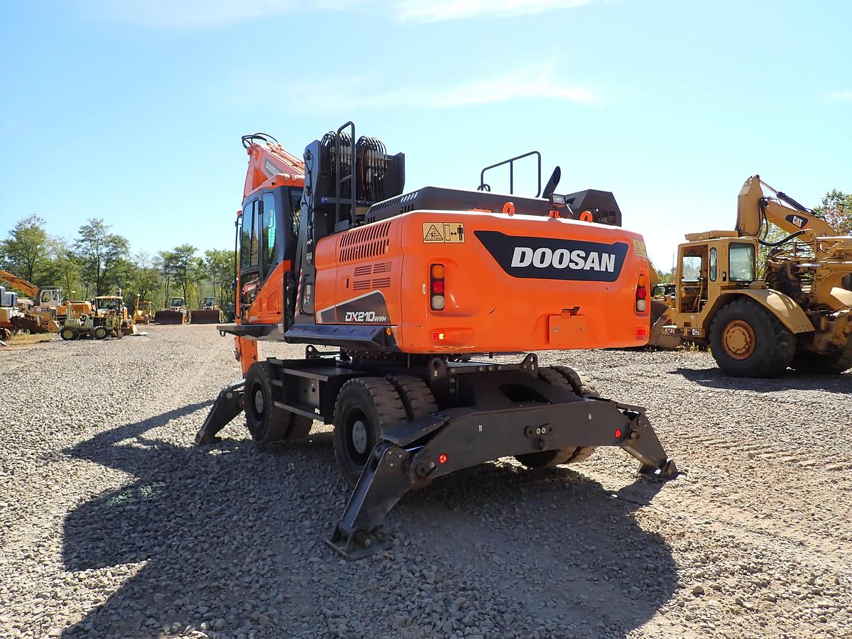 Used 2019 Doosan DX210WMH-5 Wheeled Excavator Material Handler