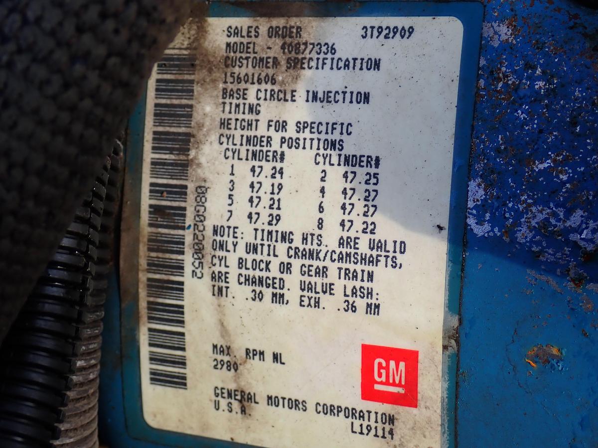 Used 1989 Detroit Diesel 8.2T Turbo Diesel Engine 6500 MILES!!