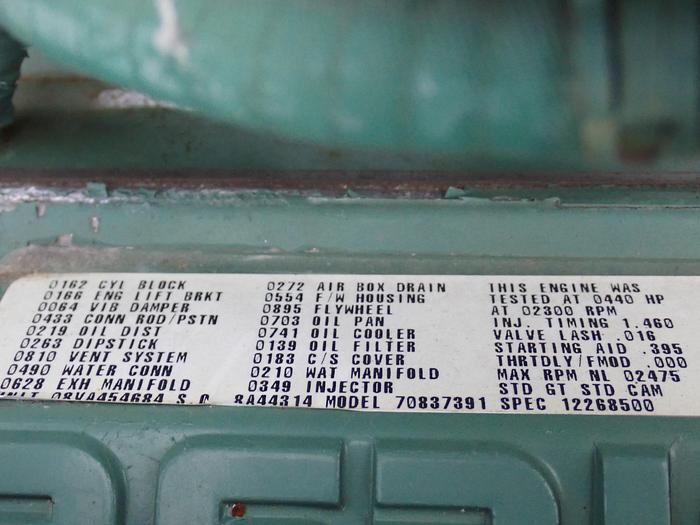 Used Detroit Diesel 8V71T MILITARY