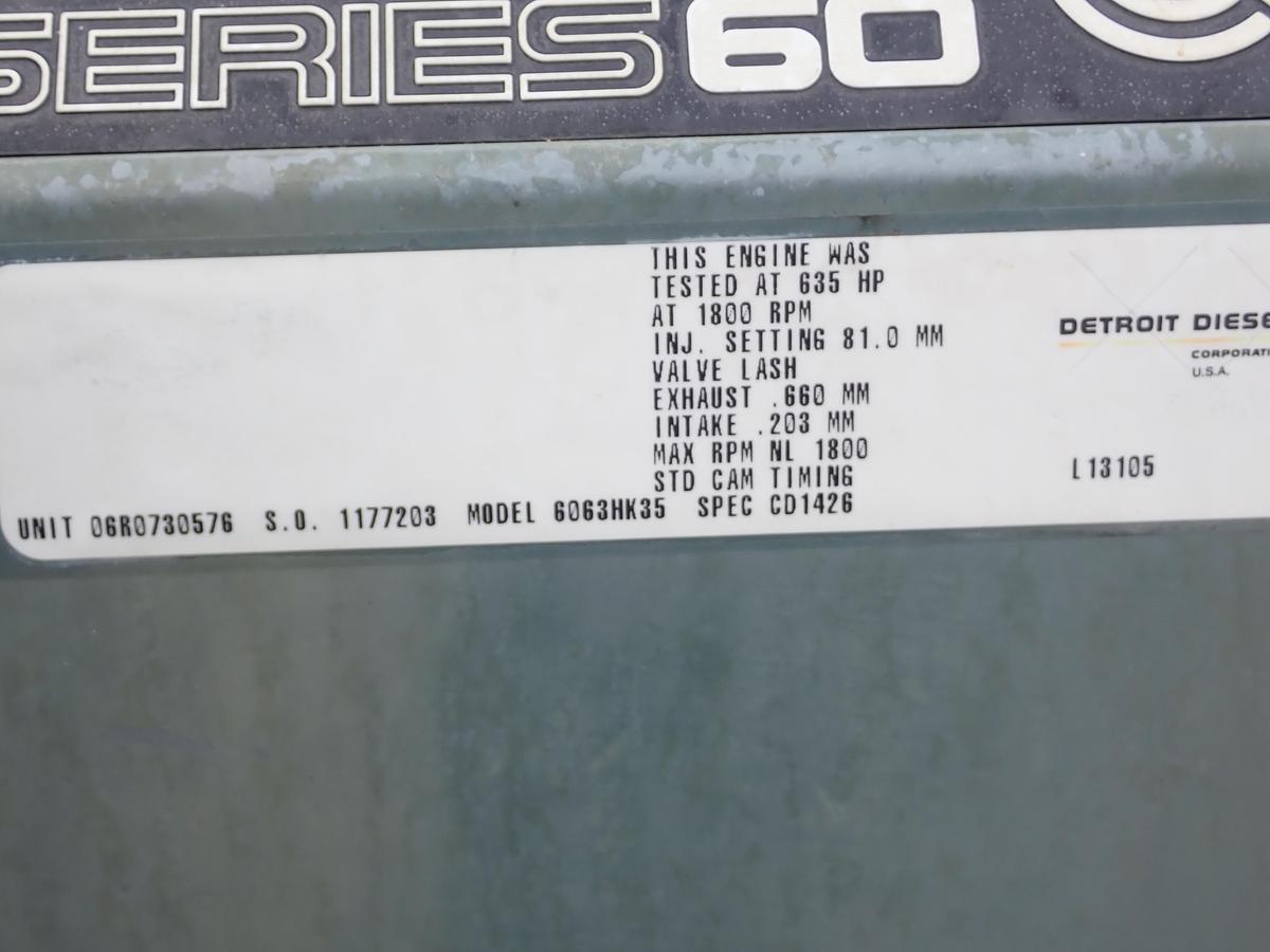 Used 2003 Detroit Diesel 14 Liter Industrial Power Unit 600 HP 