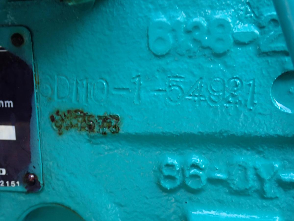 Used Komatsu S6D110-1 Turbo Diesel Engine 1195 HOURS!