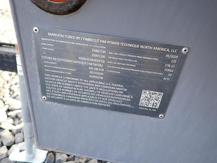 Used 2020 Atlas Copco XAS188KD