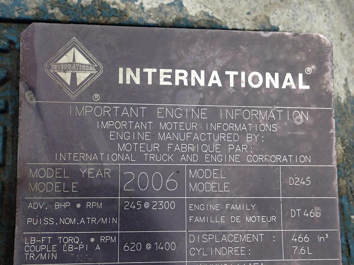 Used 2006 International DT466 Diesel Engine 245 HP 
