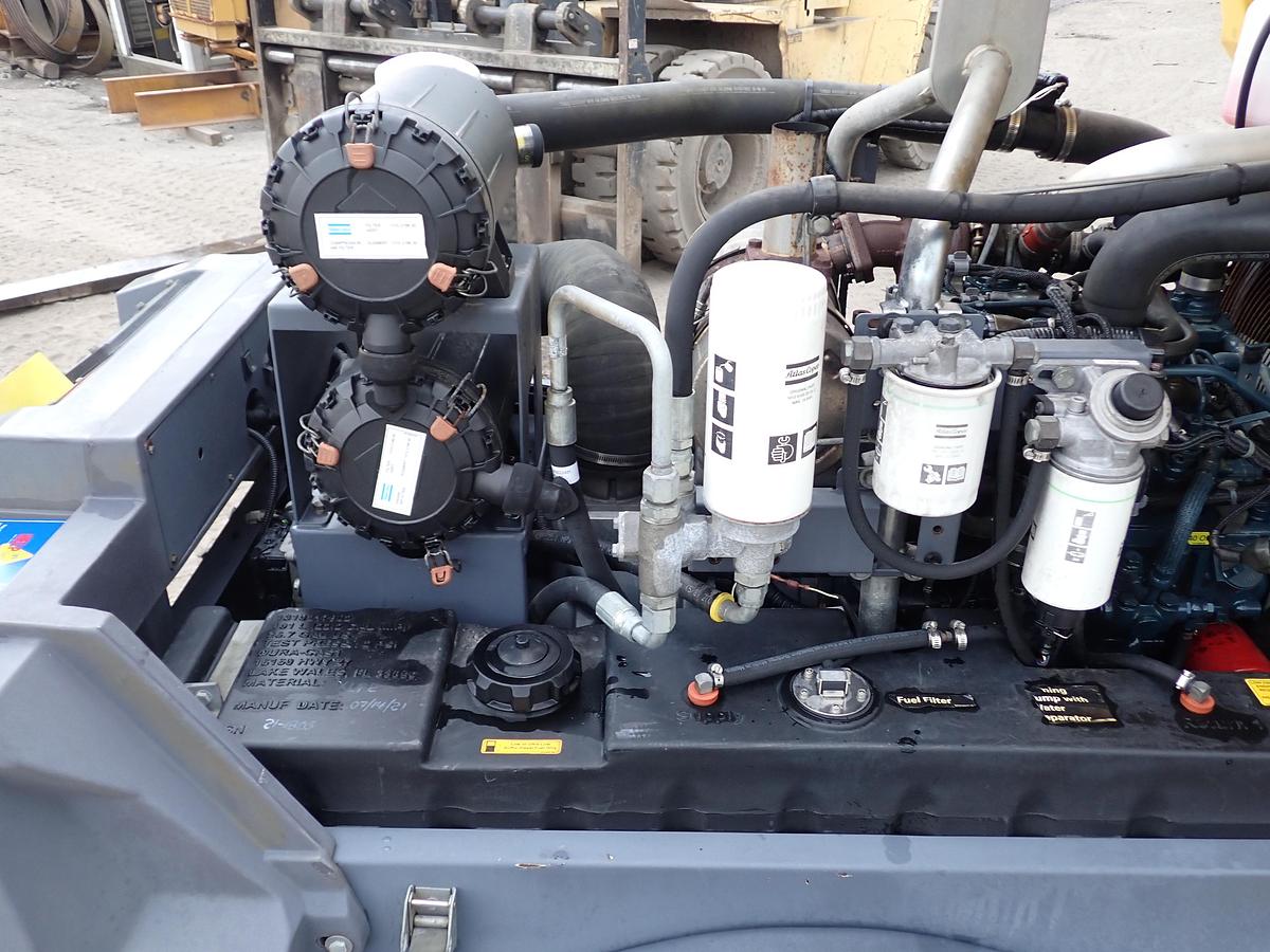 Used 2021 Atlas Copco XAS188 KD8 Air Compressor