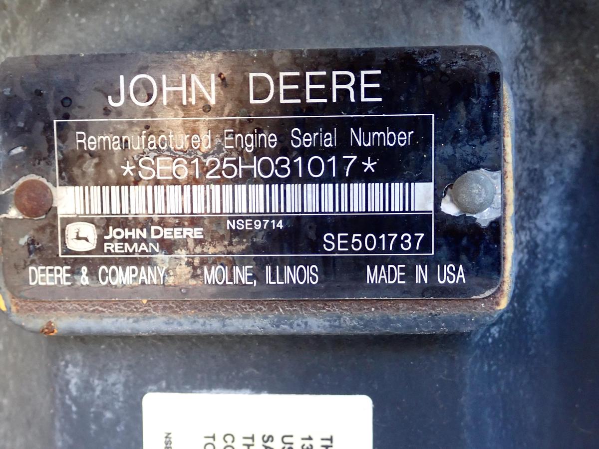 Used John Deere 6125HF070 Diesel Engine POWER UNIT!