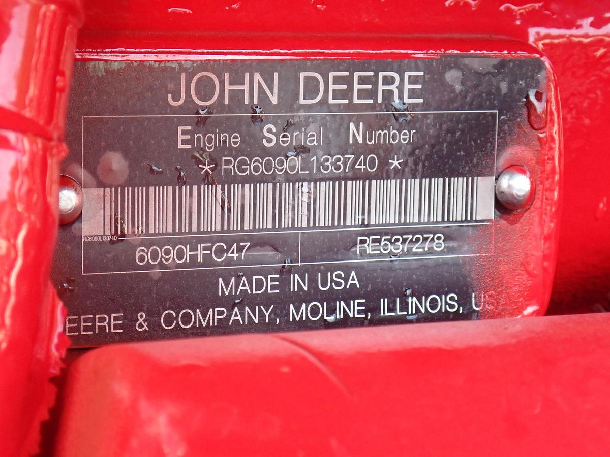 Used 2018 John Deere 6090HFC47 Turbo Diesel Engine 41 HOURS!