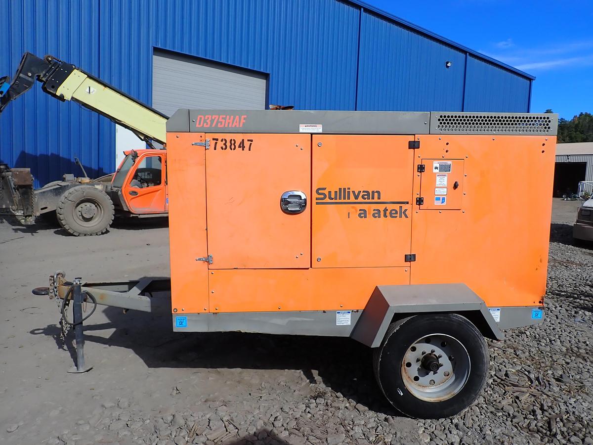 Used 2019 Sullivan Palatek D375PHJD4AF 375 CFM Air Compressor
