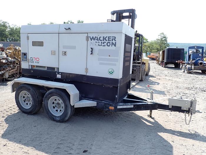 Used 2018 Wacker Neuson G70 Towable Generator