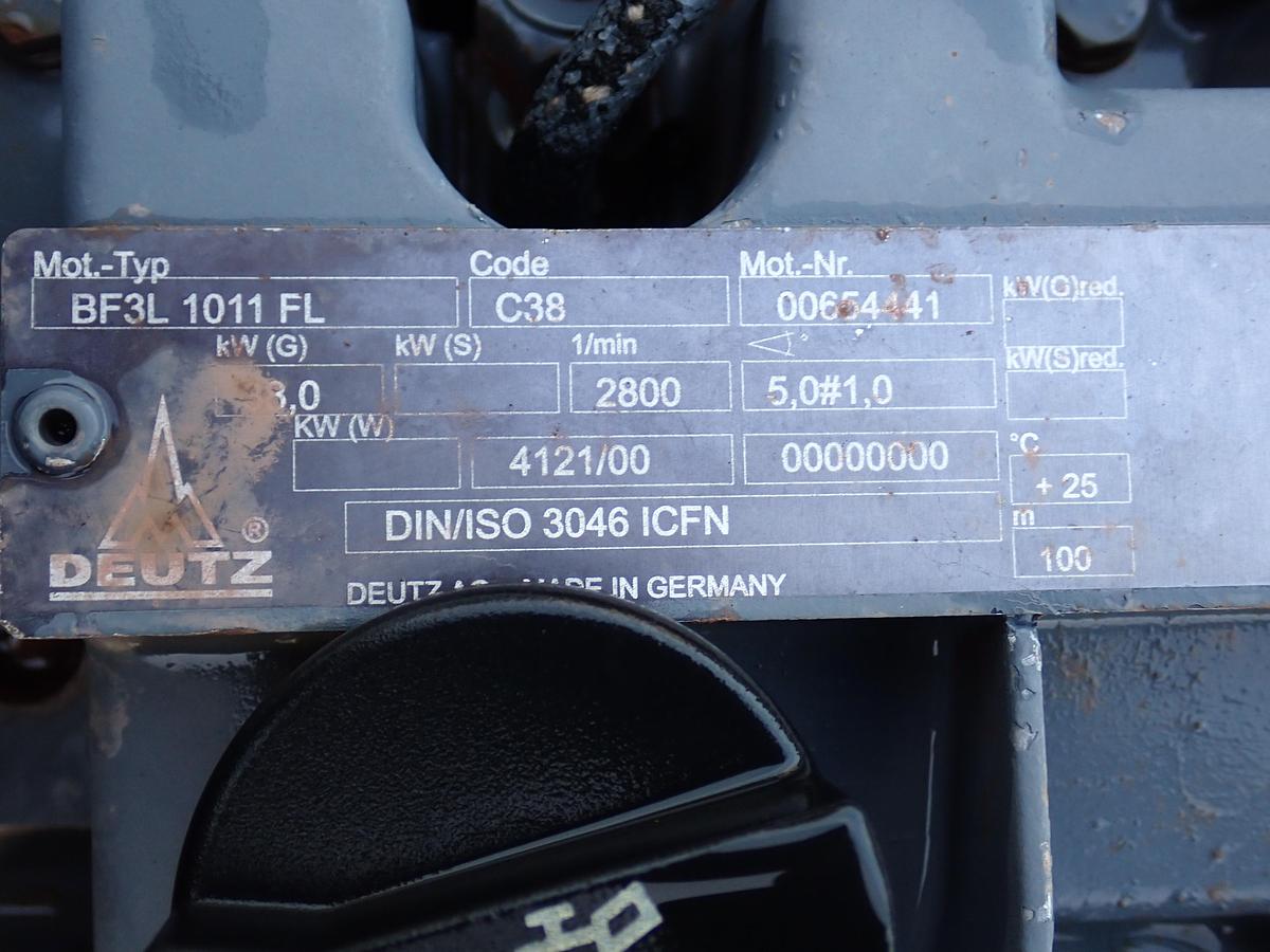 Used Deutz BF3L1011F Turbo Diesel Engine