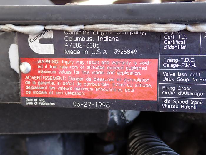 Used 1999 Cummins 5.9 ISB 190 Diesel Truck Engine 37K MILES!!