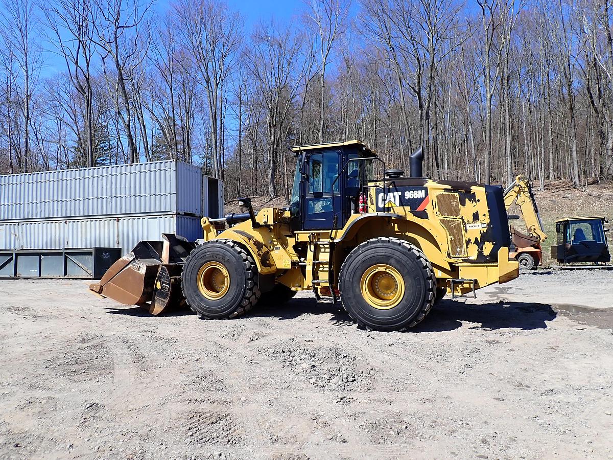 Used 2019 CAT 966M Wheel Loader Q/C & FORKS