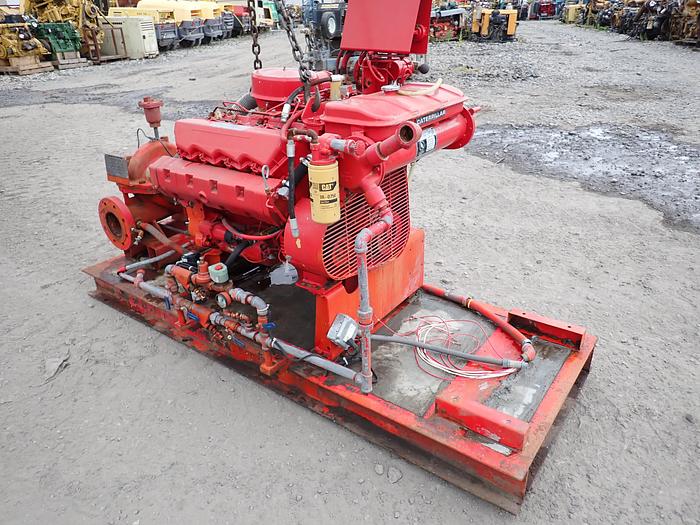 Used 1988 CAT 3208 Industrial Diesel Engine w/ MARINE MANIFOLDS 