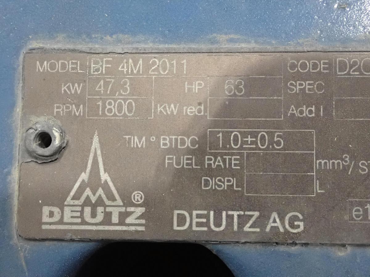 Used Deutz BF4M2011 Turbo Diesel Engine