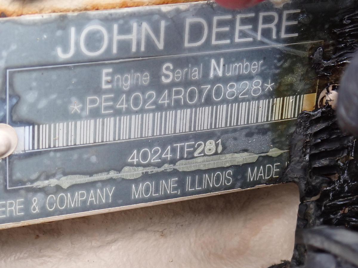Used 2011 John Deere 4024TF281 Diesel Engine