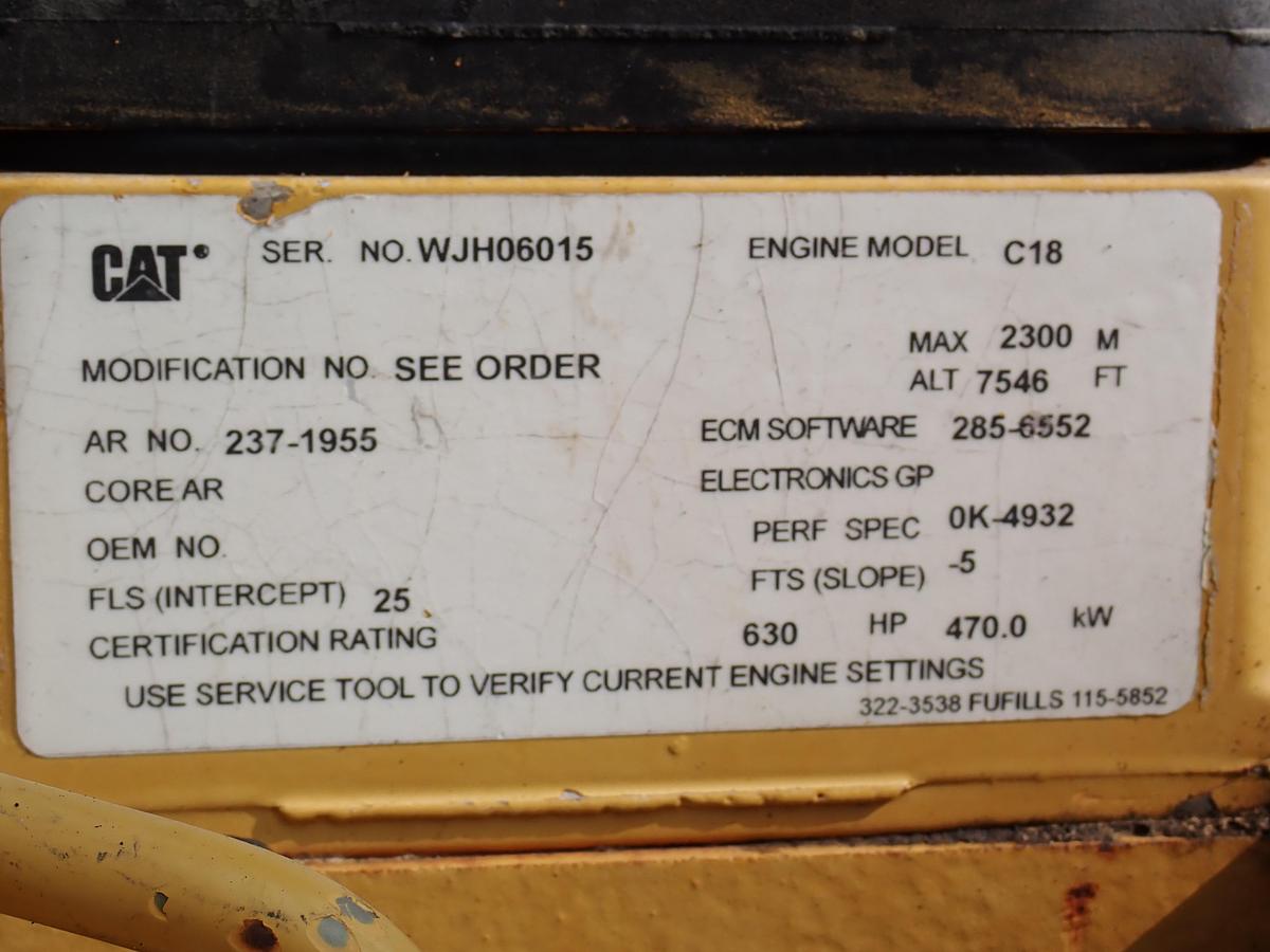Used 2009 CAT C18 Diesel Engine Power Unit 1600 HOURS!
